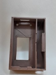Meshtastic Heltec V3 node case Holds 2000mah batt holds 3D printed BROWN