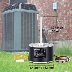 VEVOR Condenser Fan Motor 1/5HP 825RPM 0.95A 208-230V 5KCP39GFS166S 3S003
