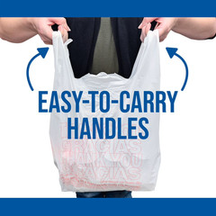 T-Shirt Carry-Out Bags, 11.5″ x 6.5″ x 22″ (1,000 ct.)