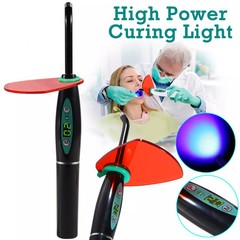 Dental LED Curing Light Lamp Wireless Cordless Resin Cure 5W 2000MW Black