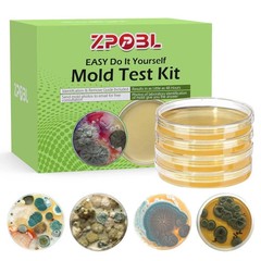 Mold Test Kit for Home, 4 Detection Tests for HVAC, Surfaces & Indoor Air Qualit