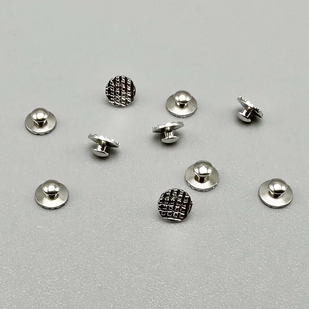 Dental Orthodontic Lingual Button Crimpable Mesh Base Hook Bondable Button Chain