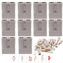⭐10Pack For Anderson Style Plug Connectors DC Power 50 AMP 600V 6AWG⭐⭐⭐