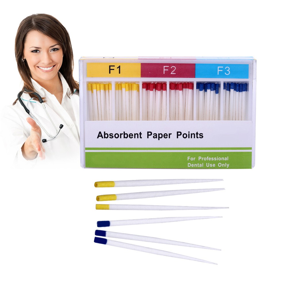 Dental Absorbent Paper Point/Gutta Percha Points Taper 0.02/0.04/0.06 F1 F2 F3