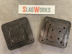 3/8x8x8 inch A36 Steel Base Plate 1/2″ Holes Made In USA 8″x8″