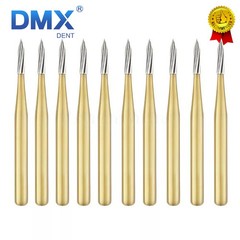 Dental Tungsten Carbide Gold Burs Trimming & Finishing & Polishing Flame FG7901
