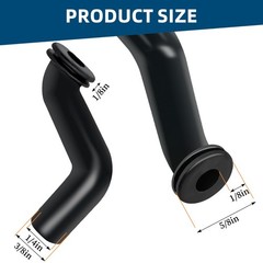 3pcs Fuel Pump Vacuum Hose Part# 793147 for BS Jo-hn 0.5 inches, Black