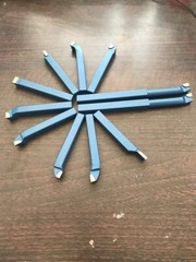 11pcs Carbide Metal Lathe Cutting Turning Bits /Knife Tools Set 10mm/12mm