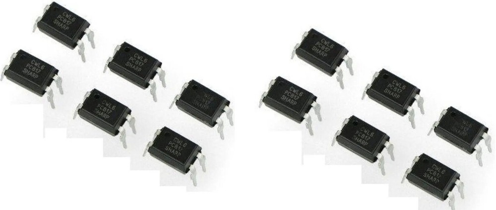 12pcs PC817 EL817C LTV817 PC817-1 80V 20mA OPTOCOUPLER Phototransistor DIP-4