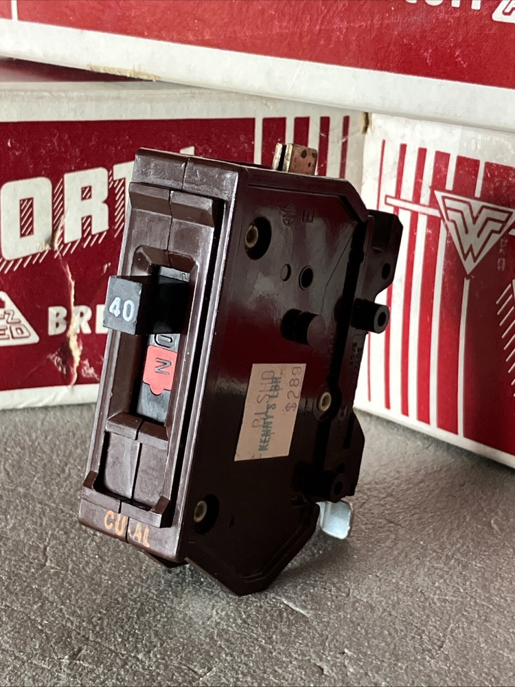 Wadsworth A40N A140 40 Amp 1 Pole 1P Type A Metal Foot Breaker A140N NEW!
