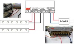 AC 110V/220V to DC 12V 30A 360W Universal Regulated Switching Power Supply