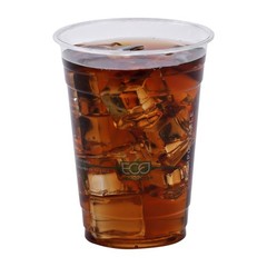 GreenStripe Clear Compostable 16oz PLA Plastic Cups, Case of 1000, Disposable…
