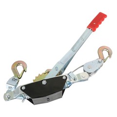2 Ton 4000LBS Power Puller Hand Winch Steel Cable Come Along Tighter w/ 2 Hooks