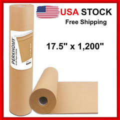 17.5″ x 1200” Brown Kraft Paper 50 lb Basis Thick Roll Packaging Shipping NEW**