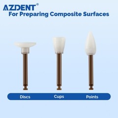 40pcs Dental Finishing Finisher RA Cups Points Discs Composite Polishing