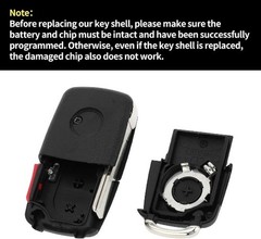 Replacement Keyless Entry Remote Fob Case for 2011-2016 VW Tiguan Golf Passat Je