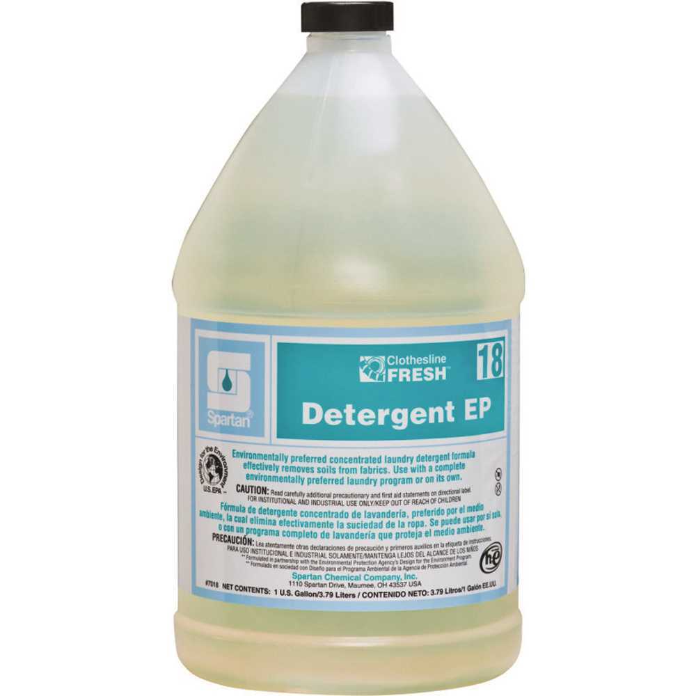 Spartan Chemical Co. 701804 Clothesline Fresh 1 Gallon Detergent EP Clear