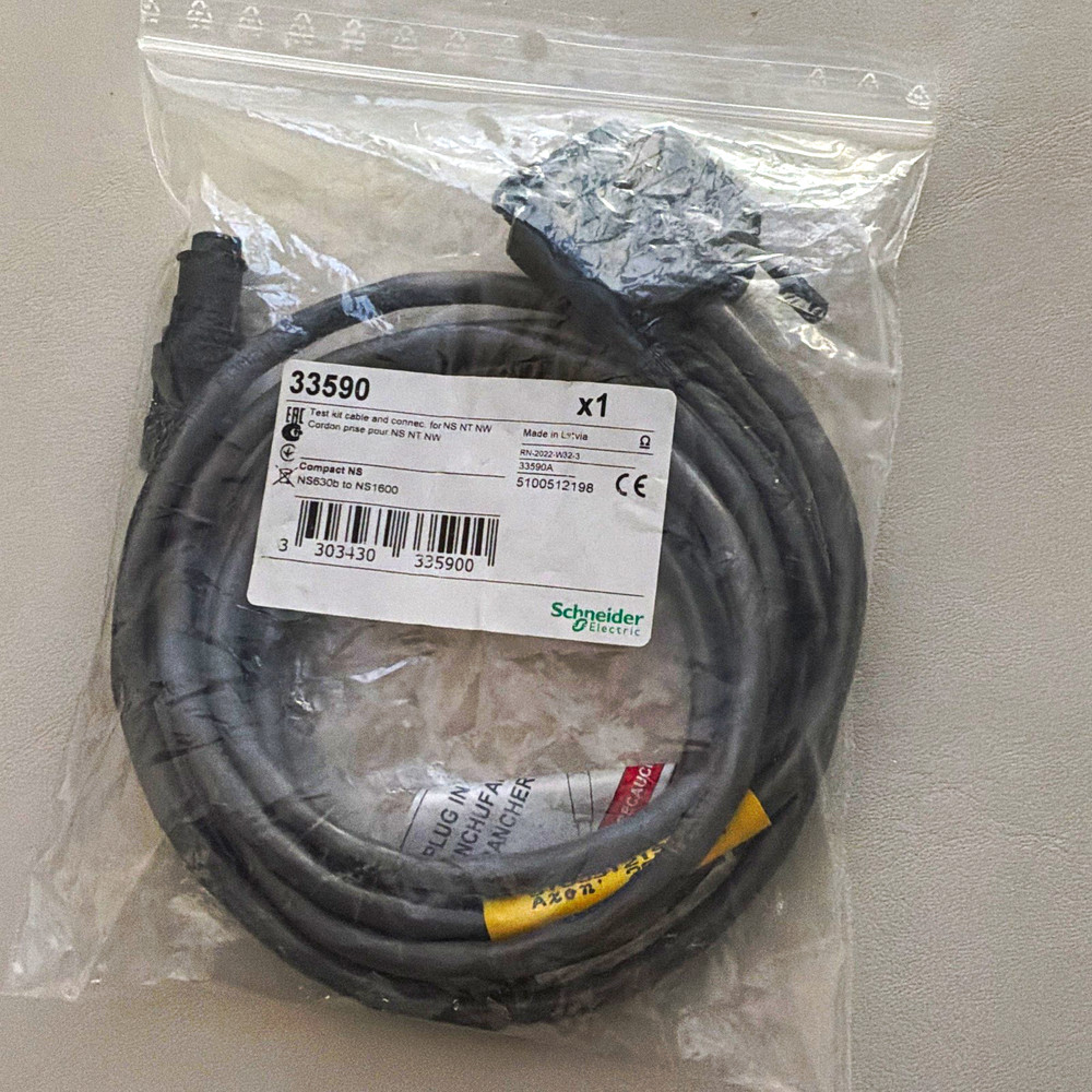 Schneider Electric Modicon 33590 PLC Cable DB25 to 8-Pin Connector 10 ft