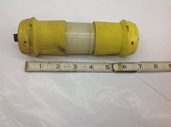 Hubbell HBL23CM11 Male & HBL23CM13 Female Twist Lock Plug. 20A, 125V. USED