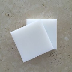 HDPE (High Density Polyethylene) Plastic Sheet 1/4″ x 12″ x 12″ Natural