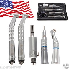 USA NSK Style Dental High & Low Speed Handpiece Kit Turbine 4Hole NEW MX