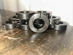 7/8” Bore DOUBLE SPLIT STEEL NEW CLAMPING SHAFT COLLAR BLACK OXIDE (10 PCS)