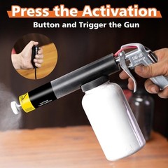 Powder Coating Gun System for Metal, Hotcoat Powder Coating Kit, Dual Voltage 15