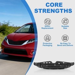 Black Engine Splash Shield Under Cover for 2011-2020 Toyota Sienna 5144108030