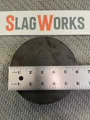 6 inch disc 3/4 inch thick steel plate 3/4”x6” disc A36 Hot Roll Flat