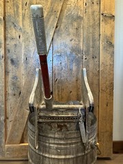 Vtg Metal Geerpres 8 Gallon Galvanized Mop Bucket Casters Floor Prince Wringer