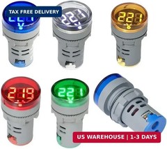 80-500V AC Digital Voltmeter 110V 220V 380V Red Green Yellow White LCD 2 Pack