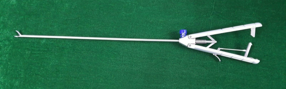 Laparoscopic V-shape Needle Holder Curvd Jaw Left 5mmx330mm Surgical Instruments