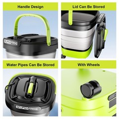 Portable Max 72 PSI Hand Sprayer, Cordless Garden Sprayer with 2000mAh Battery,