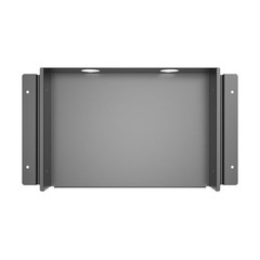 Mofangtech 13 inch Under Desk Slide Out Storage Shelf, Sliding Black