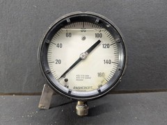 Used Ashcroft Duragauge 160 psi Pressure Gauge 4.5″ AISI 316 TUBE SOCKE