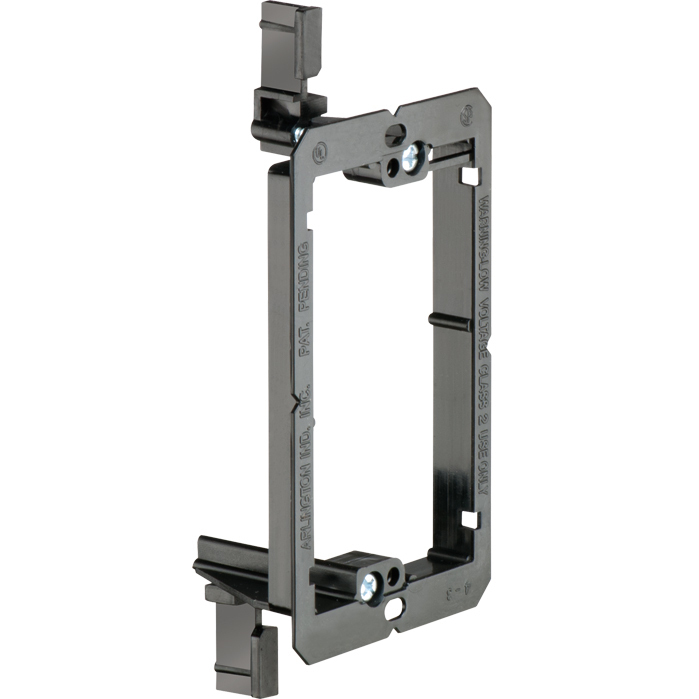 Single 1-Gang Drywall Bracket Face Wall Plate Mount Mud Ring Low Voltage LV1