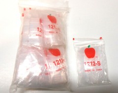 apple brand baggies zippitz bags 1/2″x1/2″ 1212-s size clear 1000ct SICK!