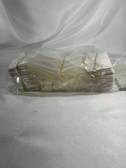 High Clarity Flat Bottom Gusset Bags w/Paper Insert 3″ x 2″ x 8” Set Of 100