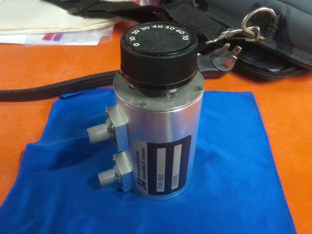JFW Industries 75R-001 Rotary Attenuator dc-500 MHz / 75 ohms / 0 – 70 DB