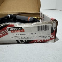 Lincoln Electric K1782-13 PTA-17FV TIG Torch Ultra Flex 12.5 ft No Ceramic Cup