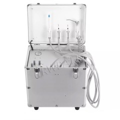 Portable Dental Delivery Unit Air Compressor Suction 4 Hole Mobile Treatment Box