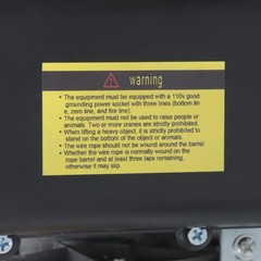 Mini Electric Hoist 1760lbs 14ft/4.2m Crane Winch Wired Remote Control 1350W