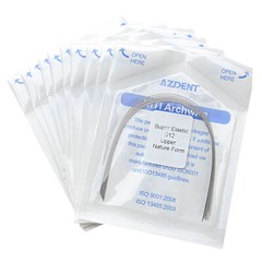 AZDENT Dental Orthodontic Super Elastic Niti Round Arch Wires Nature Form