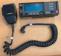 Harris MaCom Radio CU23218-0002 Control Head CH-721 + MC-101616-041 Microphone