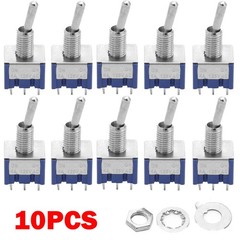 Miniature DPDT On/On 6 Pin 2 Position Latching Mini Toggle Switch AC 125V 6A NEW