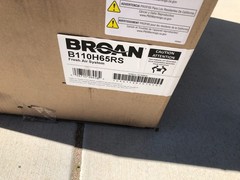 Broan B110H65RS AI 100 CFM Wall or Ceiling Mounted Heat Recovery