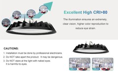 300W UFO Led High Bay Light Commercial Industrial Factory Warehouse Shop Light