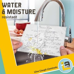 Textured Self Adhesive Laminating Sheets, Crisp Linen Finish, 9 x 11.5 Inches…