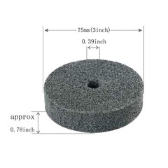 𝐋𝐮𝐨 𝐤𝐞 5 Pcs 3” Fiber Buffing Wheel – 3/8” Arbor Hole Replacement…