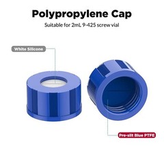2mL Autosampler Amber Vial Pre-slit Cap PTFE Silicone Septa Fit LC Sampler